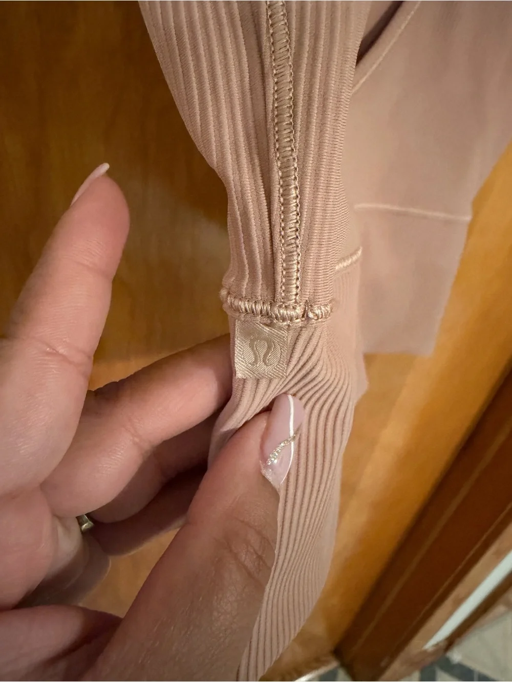 Lululemon Power Pivot Ribbed Tank Top in Pink Clay